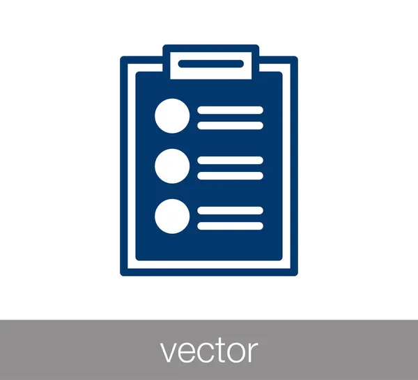 Checklist of Klembord pictogram — Stockvector