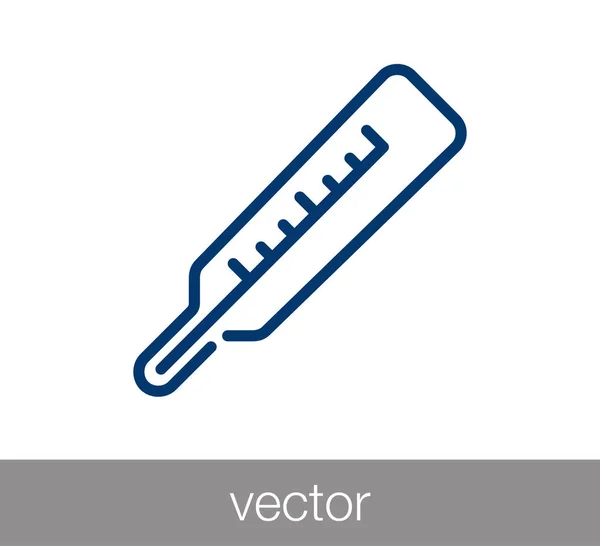 Hőmérő aláírás ikonra — Stock Vector