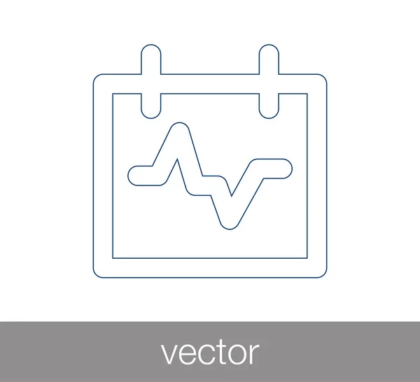 Herzschlag-Ikone — Stockvektor