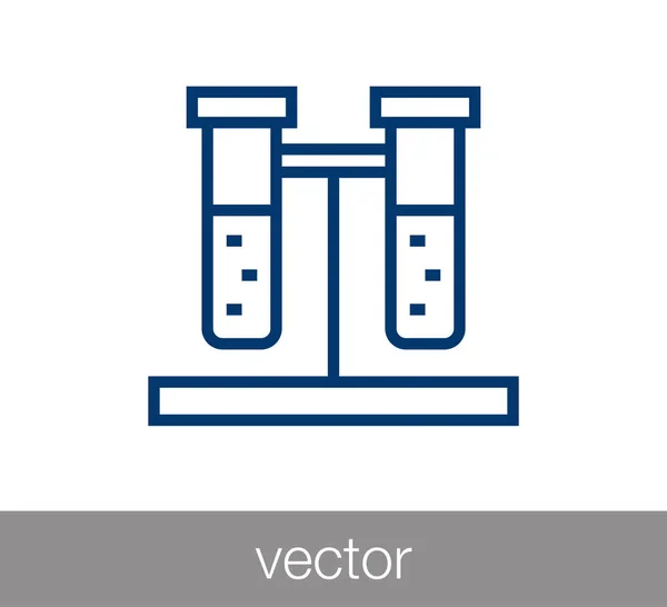 Icono del tubo de ensayo — Vector de stock