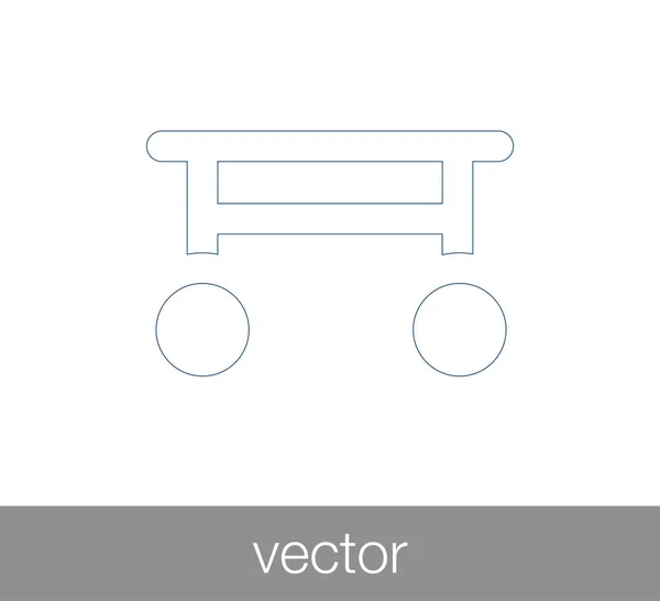 Hordágyon ikon illusztráció — Stock Vector