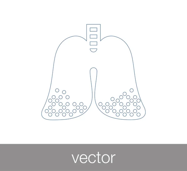 Icono de pulmones humanos — Archivo Imágenes Vectoriales