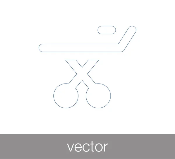 Stretcher icon illustration — Stock Vector