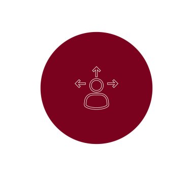 Kullanıcı düz simgesi.