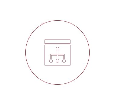 Hiyerarşi basit web simgesi.