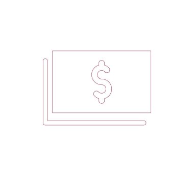 Doları para birimi simgesi.