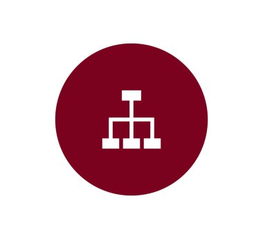 Hiyerarşi basit web simgesi.