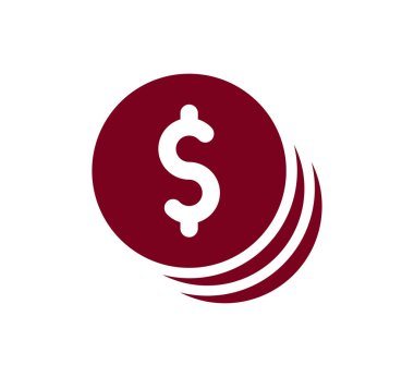 Doları para birimi simgesi.