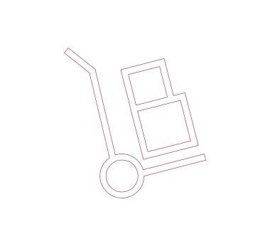 Arabası taşıyıcı simgesi