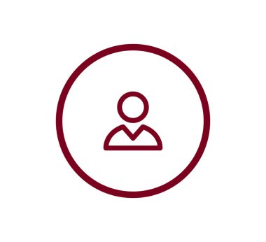 Kullanıcı düz simgesi.