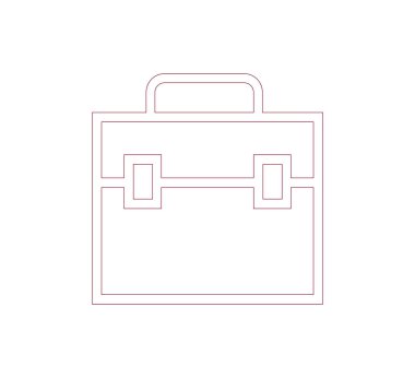 iş evrak çantası simgesi.