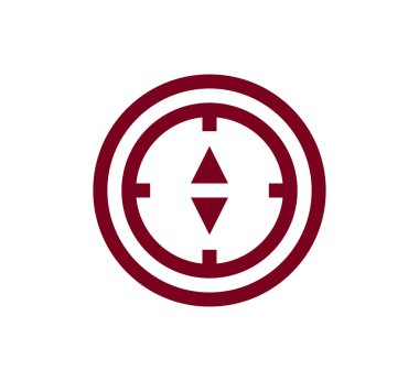 Pusula simgesini illüstrasyon