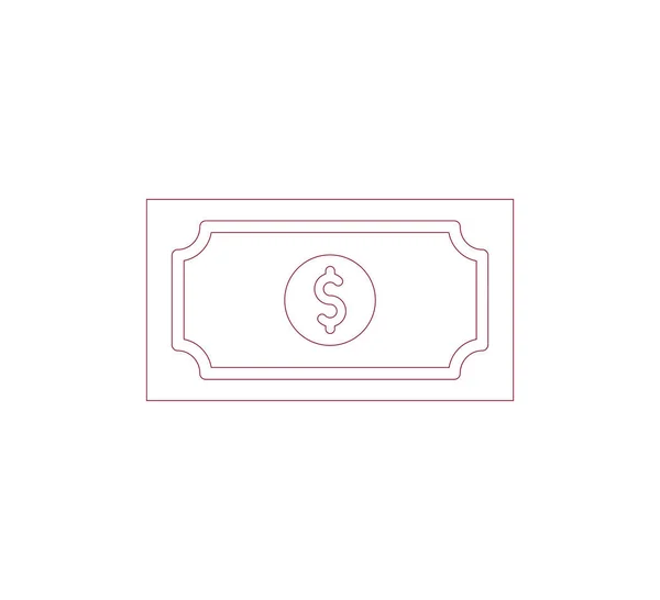 Простая веб-иконка денег — стоковый вектор