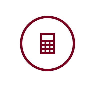 Hesap Makinesi Düz Simgesi