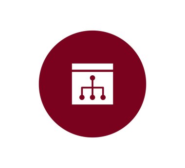 Hiyerarşi basit web simgesi.