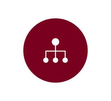 Hiyerarşi basit web simgesi.