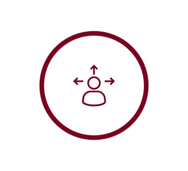 Kullanıcı düz simgesi.