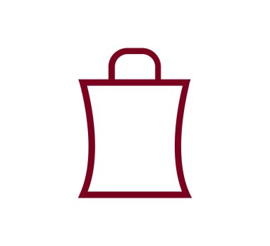 alışveriş çantası simgesi.