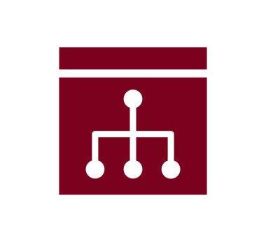 Hiyerarşi basit web simgesi.