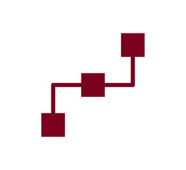 Hiyerarşi basit web simgesi.