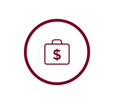 iş evrak çantası simgesi.