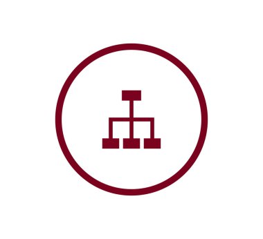 Hiyerarşi basit web simgesi.