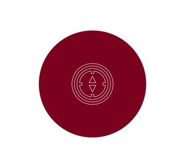 Pusula simgesini illüstrasyon