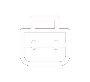 iş evrak çantası simgesi.