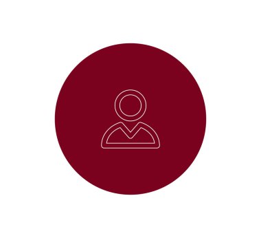 Kullanıcı düz simgesi.