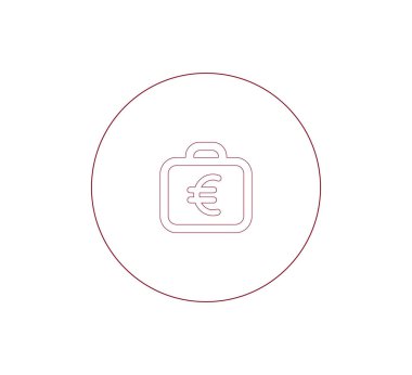 iş evrak çantası simgesi.