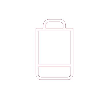 alışveriş çantası simgesi.