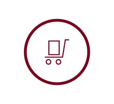 Alışveriş arabası simgesi.