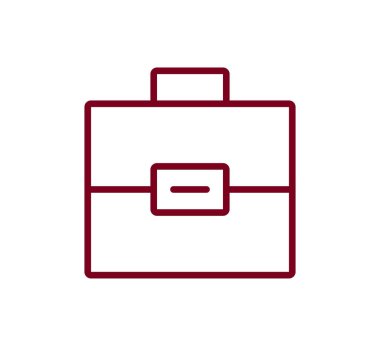 iş evrak çantası simgesi.