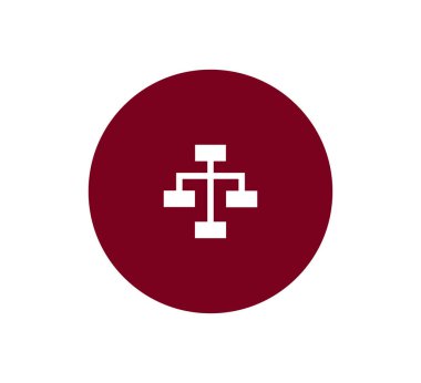 Hiyerarşi basit web simgesi.