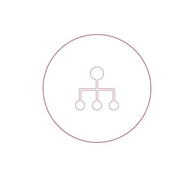 Hiyerarşi basit web simgesi.