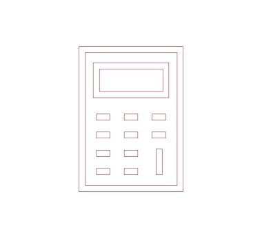 Hesap makinesi simge tasarlamak 