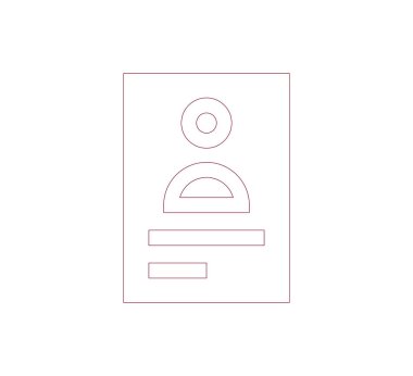 ID simgesi. kimlik simgesi.