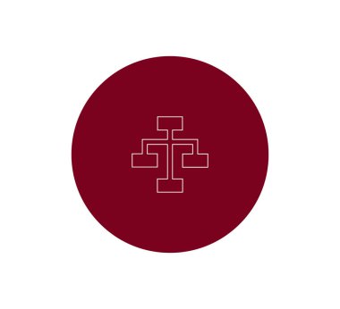 Hiyerarşi basit web simgesi.