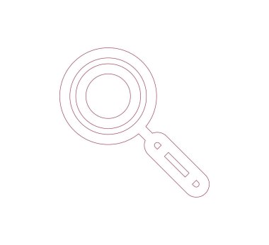 büyüteç simgesini illüstrasyon