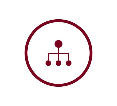 Hiyerarşi basit web simgesi.