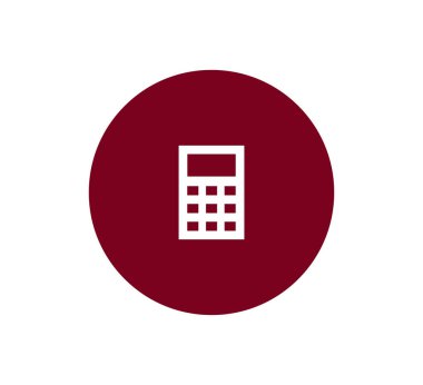 Hesap Makinesi Düz Simgesi