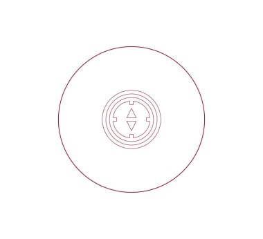 Pusula simgesini illüstrasyon