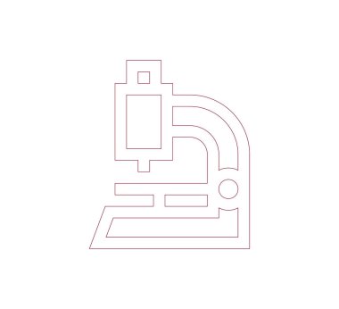 Mikroskop Düz Simgesi