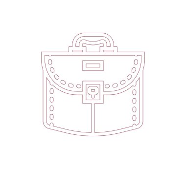 iş evrak çantası simgesi.