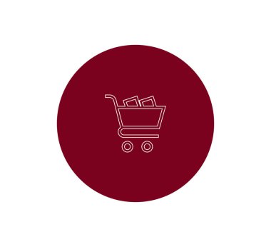 Alışveriş arabası simgesi.