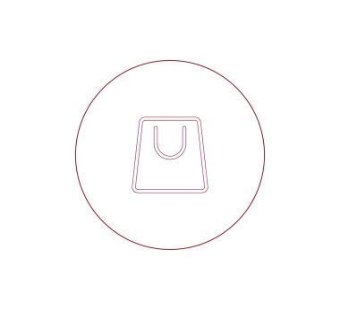 alışveriş çantası simgesi.