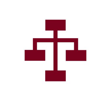 Hiyerarşi basit web simgesi.