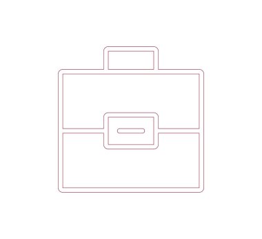 iş evrak çantası simgesi.