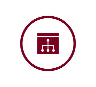 Hiyerarşi basit web simgesi.