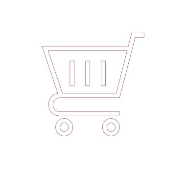 Alışveriş arabası simgesi.